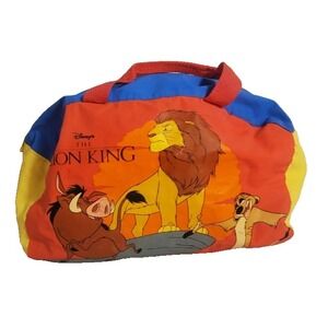 Disney The Lion King Vinyl  Kid Duffle Bag - Rare Vintage 90's Movie Promo Simba